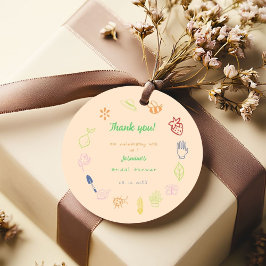 Brautdusche frisch vom Markt Geschenkanhänger