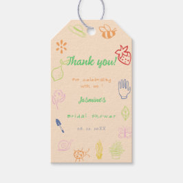 Brautdusche frisch vom Markt Geschenkanhänger