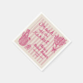 Brautdusche frisch vom Markt Serviette (Ecke)