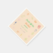 Brautdusche frisch vom Markt Serviette (Ecke)