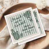 Brautdusche frisch vom Markt Serviette