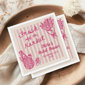 Brautdusche frisch vom Markt Serviette