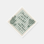 Brautdusche frisch vom Markt Serviette (Ecke)