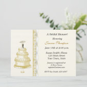 Brautdusche für Hochzeiten Einladung (Stehend Vorderseite)