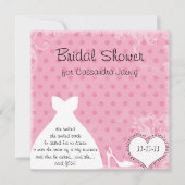 Brautdusche für Hochzeitskleidung Einladung (Vorderseite)