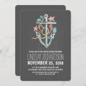 Brautdusche für Wasserpfeifen Einladung (Vorne/Hinten)