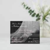 Brautdusche Hochzeitskleidung Einladung (Stehend Vorderseite)