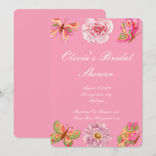 Brautdusche Save The Date (Vorne/Hinten)