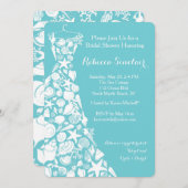 Brautdusche, Strand, Muschel auf See Einladung (Vorne/Hinten)