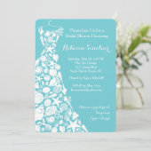 Brautdusche, Strand, Muschel auf See Einladung (Stehend Vorderseite)