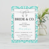 Brautdusche und Co Bridal Einladung (Stehend Vorderseite)