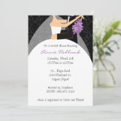 Brautdusche und Groom Bridal Einladung (Stehend Vorderseite)