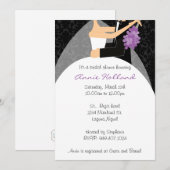 Brautdusche und Groom Bridal Einladung (Vorne/Hinten)