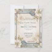 Brautduscheinladung, französisches Party Einladung (Vorderseite)