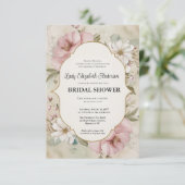 Brautduscheinladung, französisches Party Einladung (Stehend Vorderseite)