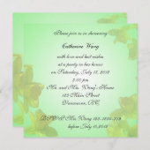 Brautduscheinladung, gelbe TulpenBlume Einladung (Vorne/Hinten)