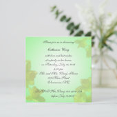 Brautduscheinladung, gelbe TulpenBlume Einladung (Stehend Vorderseite)