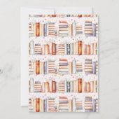 Brautduscheinladung zu einem Buchthema Einladung (Rückseite)