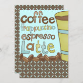 Brautduscheinladungen oder Coffee-Luncheon-Veranst Einladung (Vorne/Hinten)