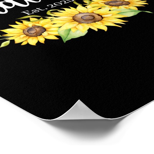 Bräute bis Ende 2025 Verlobten Männer Frauen B Poster (Ecke)