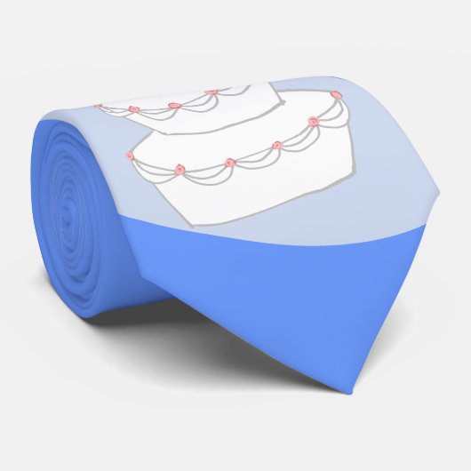 Bräute der Hochzeitstorte-zwei Krawatte (Gerollt)