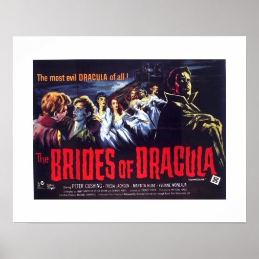 Bräute des Dracula Poster (Vorne)