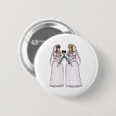Bräute mit Rosen Button (Vorne & Hinten)