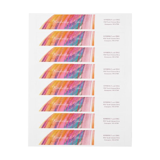 Brautfarbenbürste Hochzeitsmarke (Bogen)