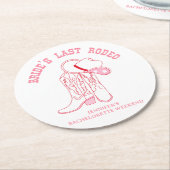 Brautfavoriten des letzten Rodeo-Junggeselinnen-Ab Runder Pappuntersetzer (Angewinkelt)