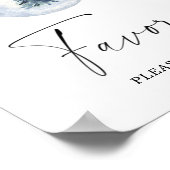 Brautfavoriten für Aquarellfarben bitte ein Poster (Ecke)