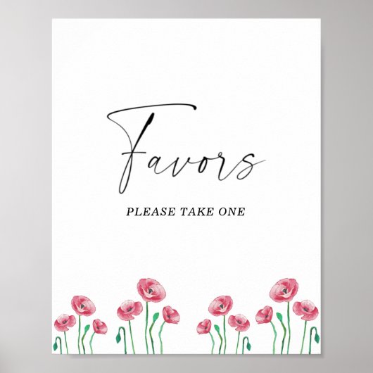 Brautfavoriten für Aquarellfarben bitte ein Poster (Vorne)