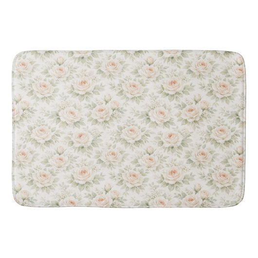 Brautflorales Muster Badematte (Vorderseite)