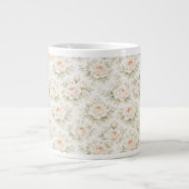 Brautflorales Muster Jumbo-Tasse (Vorderseite)