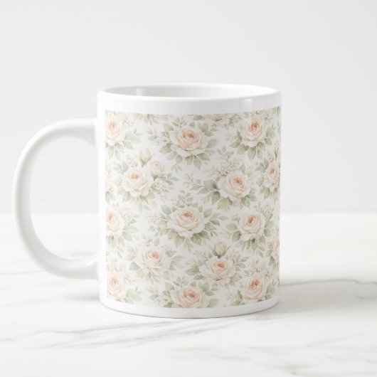 Brautflorales Muster Jumbo-Tasse (Links)