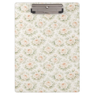 Brautflorales Muster Klemmbrett