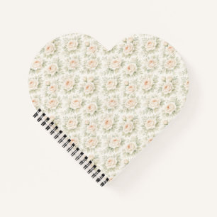 Brautflorales Muster Notizblock