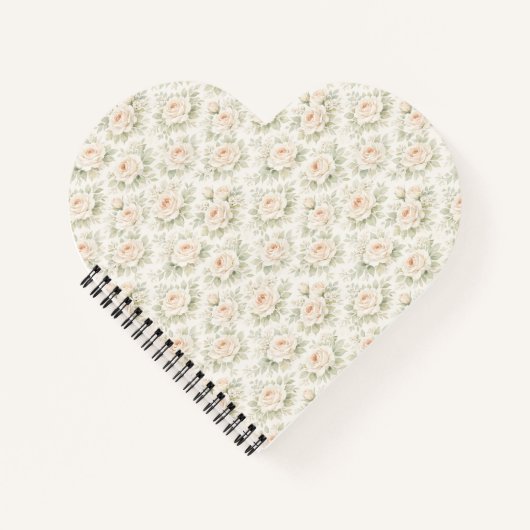 Brautflorales Muster Notizblock (Vorderseite)