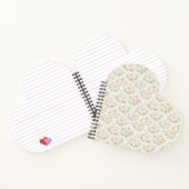 Brautflorales Muster Notizblock (Innenseite)
