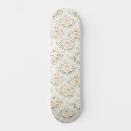 Brautflorales Muster Skateboard (Vorderseite)