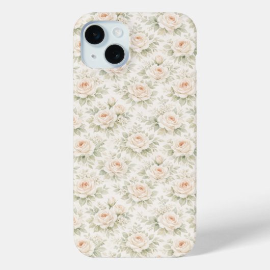 Brautfloralmuster Case-Mate iPhone Hülle (Rückseite)