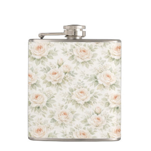 Brautfloralmuster Flachmann