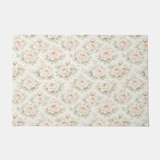 Brautfloralmuster Fußmatte (Vorderseite)