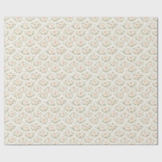 Brautfloralmuster Geschenkpapier (Flach)