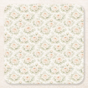 Brautfloralmuster Rechteckiger Pappuntersetzer