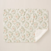Brautfloralmuster Sherpadecke (Vorderseite (Horizontal))