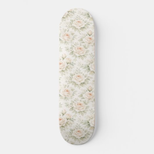 Brautfloralmuster Skateboard (Vorderseite)