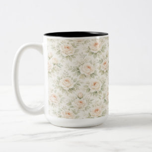 Brautfloralmuster Zweifarbige Tasse
