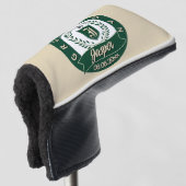 Brautführer-Name Lorbeerkranz Hochzeit Golf Headcover (3/4 Vorderseite)