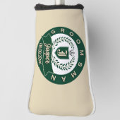 Brautführer-Name Lorbeerkranz Hochzeit Golf Headcover (Rotieren 90)