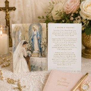 Brautgebet Unsere Liebe Frau der Gnade Hochzeit Visitenkarte